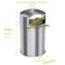 Hls Commercial 50 gal Round Outdoor Can, Silver, Open Top, Stainless Steel, 21.7 in HLS50DSO - alternate 3