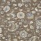 Homeroots 9' X 12' Chocolate Beige And Blue Floral Washable Indoor Outdoor Area Rug 597810 - alternate 2