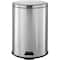 Simple Spaces Trash Can, 1.85 gal Capacity, Plastic/Stainless Steel/Steel, Silver, Flat Lid Closure LYP07F3-3L - alternate 1