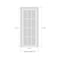 Sartodoors Interior Door 18 x 84 inches, BASIC 9801 White, Single Regular Panel Frame Handle, Bathroom Bedro BASIC9801ID-SKIN-1884 - alternate 2