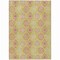 Homeroots 5' X 8' Lime Green Pink And Ivory Floral Medallion Washable Indoor Outdoor Area Rug 614600 - alternate 2