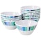 Gibson Home Tropical Sway Orleans 12 Piece 6 Inch Melamine Bowl Set in Blue 136418.01 - alternate 1