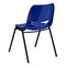 Flash Furniture Navy Stack Chair-Black Frame, PK5 5-RUT-12-NVY-BLACK-GG - alternate 3