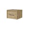 Homeroots 10" Beige One Drawer Faux Wood Floating Nightstand 546177 - alternate 1