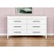 Homeroots 59" White Six Drawer Double Dresser 544019 - alternate 3