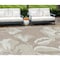 Homeroots 10' X 14' Taupe Beige And Ivory Floral Washable Indoor Outdoor Area Rug 589583 - alternate 1