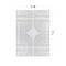 World Rug Gallery Bohemian Lines Washable Non Slips Area Rug 3 ft x 5 ft Ivory WR72IVORY3X5 - alternate 3