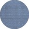 Homeroots 8' Navy Blue And Ivory Round Geometric Washable Indoor Outdoor Area Rug 595663 - alternate 2