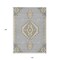 Homeroots 10' X 14' Gray Beige And Ivory Oriental Washable Indoor Outdoor Area Rug 598417 - alternate 2