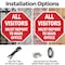 Signmission All Visitors Must Report to Main Of, 10 inch X 10 inch, Aluminum Metal Signs, 2PK OC-A-2PACK-10-335 - alternate 2