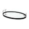Homeroots Matte Black Metal With Two Handle Both Sides And Mirrored Glass Bottom Tray 376055 - alternate 1