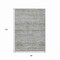 Homeroots 8' X 10' Gray And Charcoal Striped Washable Indoor Outdoor Area Rug 615665 - alternate 2