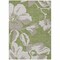 Homeroots 9' X 12' Olive Green Taupe And Beige Floral Washable Indoor Outdoor Area Rug 589564 - alternate 3