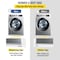 Vevor 32X30X2.5 in Iron Galvanized Sink Washing Machine Drip Pan 1.2mm SP3 - alternate 2