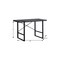 Homeroots 49" Gray and Black Computer Desk 355720 - alternate 2