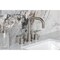 Kingston Brass Widespread Bathroom Faucet with Brass Pop-Up, Brushed Nickel FSC8938KPS - alternate 2