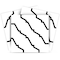 Homeroots 8" X 8" Black and White XL Prism  Peel and Stick Removable Tiles 399919 - alternate 2