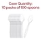 Smarty Had A Party Clear Plastic Disposable Spoons (1000 Spoons), 1000PK 420S-CL-CASE - alternate 3
