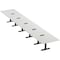 Skutchi Designs 22ft Conference Table W/ Power Unit | 22 Person Modular Rectangular Meeting Table | Harmony Series HAR-REC-48x264-T.BK-U779-EBLK - alternate 1
