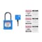 Brady Velocity Compact Lockout Padlocks Nylon 1in Shackle Clearance KD Blue CPPL-BLU-25AL-KD - alternate 3