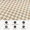 World Rug Gallery Contemporary Checkered Weather Resistant Reversible Indoor/Outdoor Rug 2 ft x 7 ft Natural WR114NATURAL2X7 - alternate 2