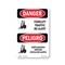 Signmission Safety Sign, OSHA Danger, 7" Height, Forklift Traffic Bilingual, D-57-VPR-1265 OS-DS-D-57-VPR-1265 - alternate 1