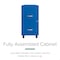Space Solutions 14.25 in W 2 Drawer Mobile Vertical File Cabinet, Classic Blue 24409 - alternate 2