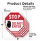 Signmission Stop Do Not Enter, 6 inch X 6 inch, Vinyl Decal, 5PK OC-D-5PACK-6-46 - alternate 2