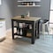 Homeroots Black and Oak 41" Kitchen Island With Storage 535021 - alternate 2