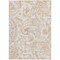 Homeroots 3' X 5' Coral Ivory And Peach Paisley Washable Indoor Outdoor Area Rug 588642 - alternate 3