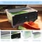 Organize-It 6-Pack 28 Qt Flip-Top Storage Bins - Clear Base, Black Lid, Stackable, 18x12x8, 6PK 606523 - alternate 2