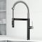 Vigo Edison Pro Single Handle Pull-Down Kitchen Faucet in Stainless Steel/Matte Black VG02052STMB - alternate 1