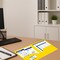 C-Line Products 8-1/2" x 11" Yellow Two-Pocket Heavyweight Poly Portfolio Folder, 25EA/BX, 6BX/CT 33956-BX - alternate 2