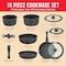 Bakken-Swiss Bakken 15-Piece Non-Stick Cookware Set with Detachable Handles, Stackable, Oven and Dishwasher Safe BKCWSTK15DKG - alternate 3