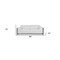 Homeroots 89" White Italian Leather Sofa With Chrome Legs 476519 - alternate 2