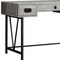 Homeroots 47" Gray and Black Computer Desk With Three Drawers 333514 - alternate 3
