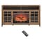 Edendirect 55 in. Freestanding Electric Fireplace  Inserts Heater in Brown ZR-W1769132634 - alternate 1