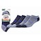 Railroad Sock Mens No Show Socks, Merino Wool/Nylon/Spandex, Black/Blue, 6-12 M, 2 PK OD211NSBL - alternate 1