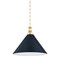Hudson Valley Lighting Painted No. 2 Pendant in Aged Brass/Distressed Bronze by Mark D. Sikes MDS352L-AGB/DBL - alternate 1