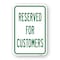 Signmission Reserved For Customers, Heavy-Gauge Aluminum Rust Proof Parking Sign, 18" x 24", A-1824-24804 A-1824-24804 - alternate 1