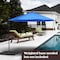 Pure Garden 10 Ft Offset Umbrella with Base, Hunter Green 50-LG1039 - alternate 2