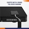 4Dock Bamboo Tabletop Electric Standing Desk with USB Charging Ports and Storage Drawer ET118W-N-ZX - alternate 2
