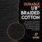 Xpose Safety Black Unglazed Trickline Rope, 600 ft x 1/8 In Theatrical Tie Line Heavy Duty Spool BTL-600-X - alternate 2