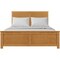Homeroots Three Piece Oak Solid Wood Bedroom Set 523710 - alternate 3