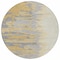 Homeroots 8' Gold Gray And Beige Round Abstract Washable Indoor Outdoor Area Rug 601208 - alternate 2