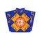 Homeroots 12" X 12" Blue and Gold Celestial Mosaic Peel and Stick Removable Tiles 556398 - alternate 1