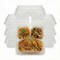 Eco Harmony Products Food Storage Container, Hinged, Vented Lid, Plastic, Translucent, 3 compartments, 7.5" x 7.5", 150PK 804624 - alternate 1
