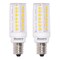 Bulbrite 60w Equivalent Dimmable Clear Mini T6 Candelabra Screw Base (E12) LED Mini Light Bulb, 3000K, 2PK 862143 - alternate 1