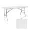 Regency Trestle 5 ft Folding Table and 4 Chairs Set, Blow Mold Plastic, Steel Frame, 60 in x 29 in, White TBM6029WH42WH - alternate 2