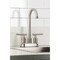 Kingston Brass Double-Handle 4" Centerset High-Arc Bar Faucet, Brushed Nickel FB8498CML - alternate 2